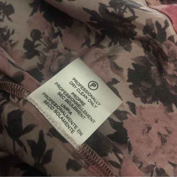 Dhruv Kapoor floral 100% silk long sleeve button down shirt. Sz Small - Picture 5 of 7